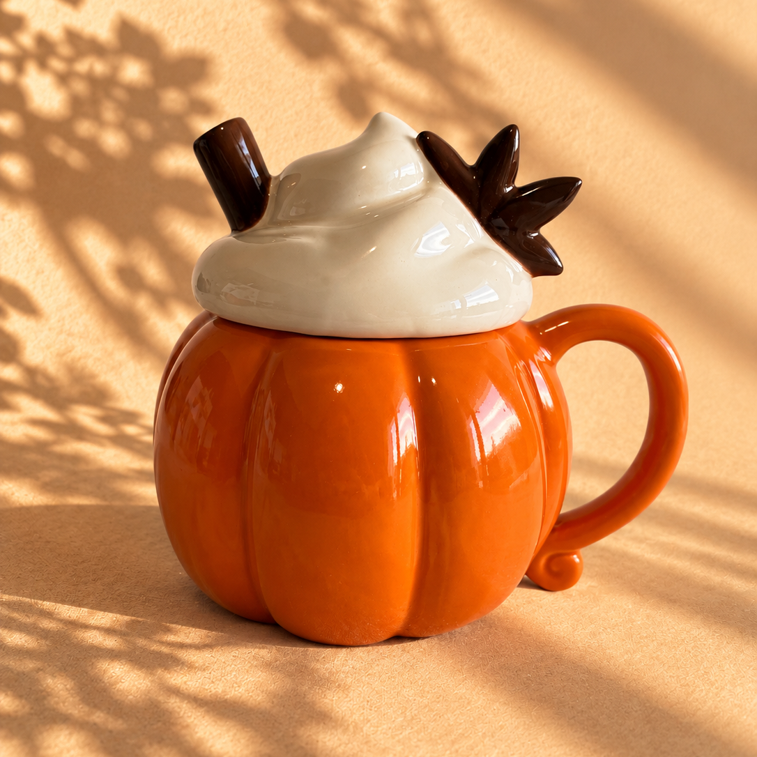 Quemador de Cera Calabaza con Crema